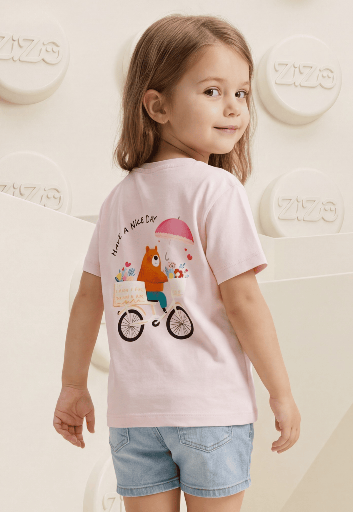 تيشيرت بناتي صيفي قطن %100 (OK Everyday Tee)