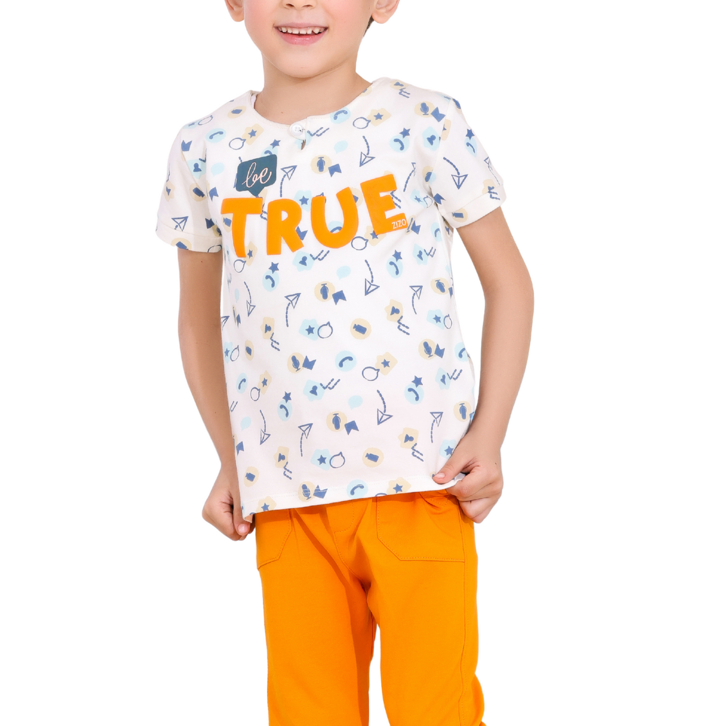 Be True – Boys' Cotton Pajama Set (Ages 2–5)-523