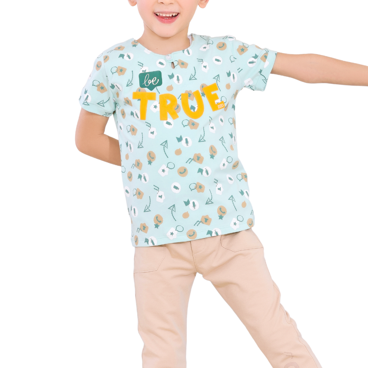 Be True – Boys' Cotton Pajama Set (Ages 2–5)-523