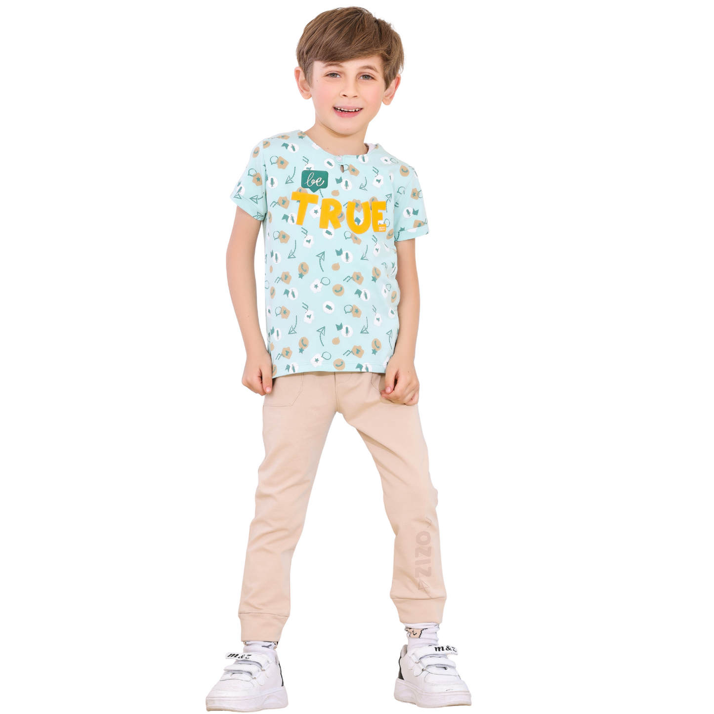 Be True – Boys' Cotton Pajama Set (Ages 2–5)-523