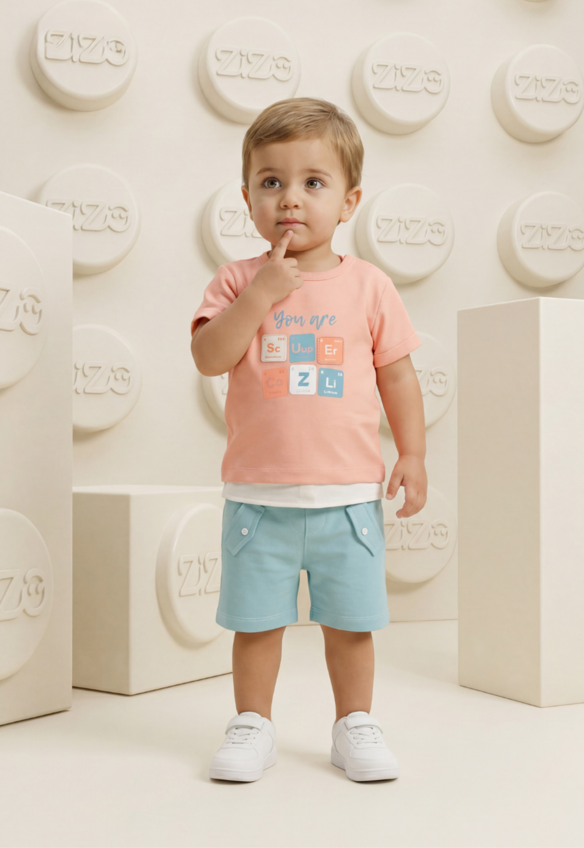 طقم أولادي صيفي قطعتين قطن %100 (Super Zizo Set)