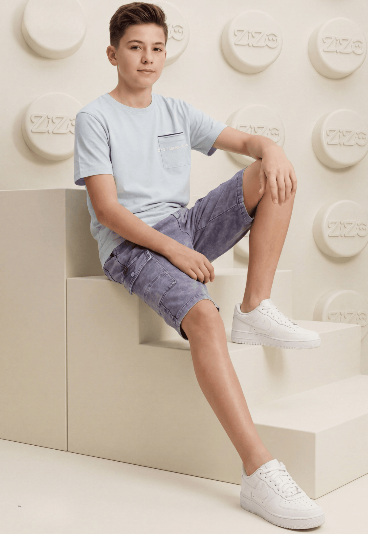 Summer two-piece boys' set, 100% cotton (Summer Breeze Set)