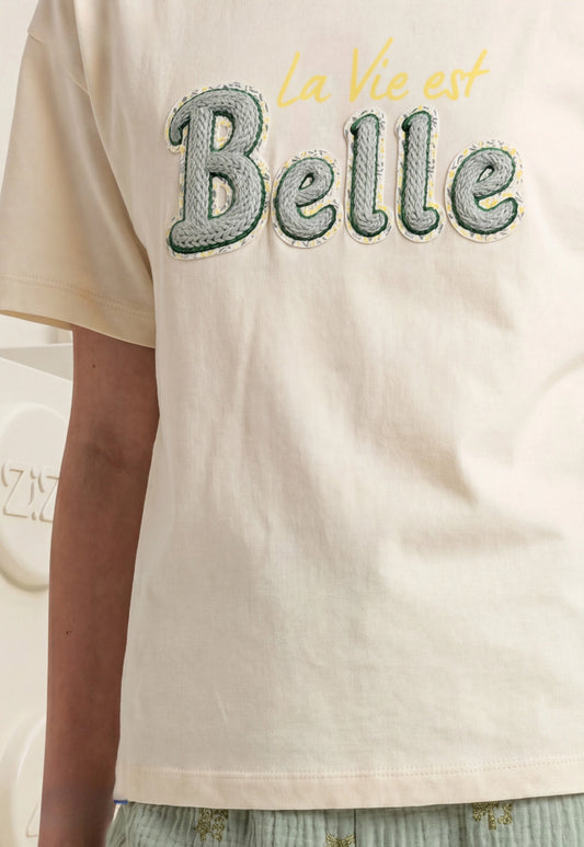 طقم بناتي صيفي قطعتين قطن %100 (La Vie est Belle Set)