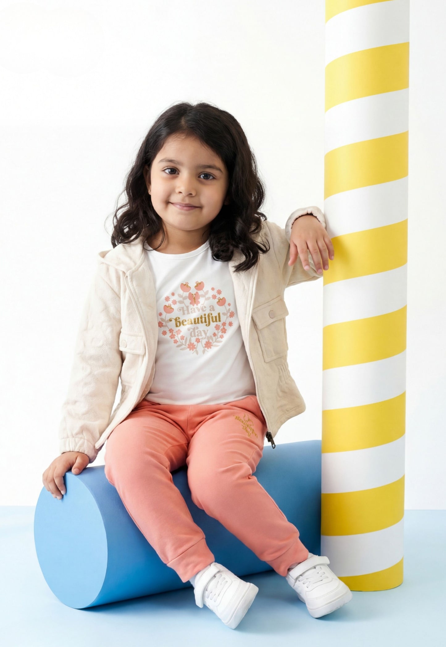 طقم بناتي خريفي 3 قطع قطن %100 (Lovely Day Set)