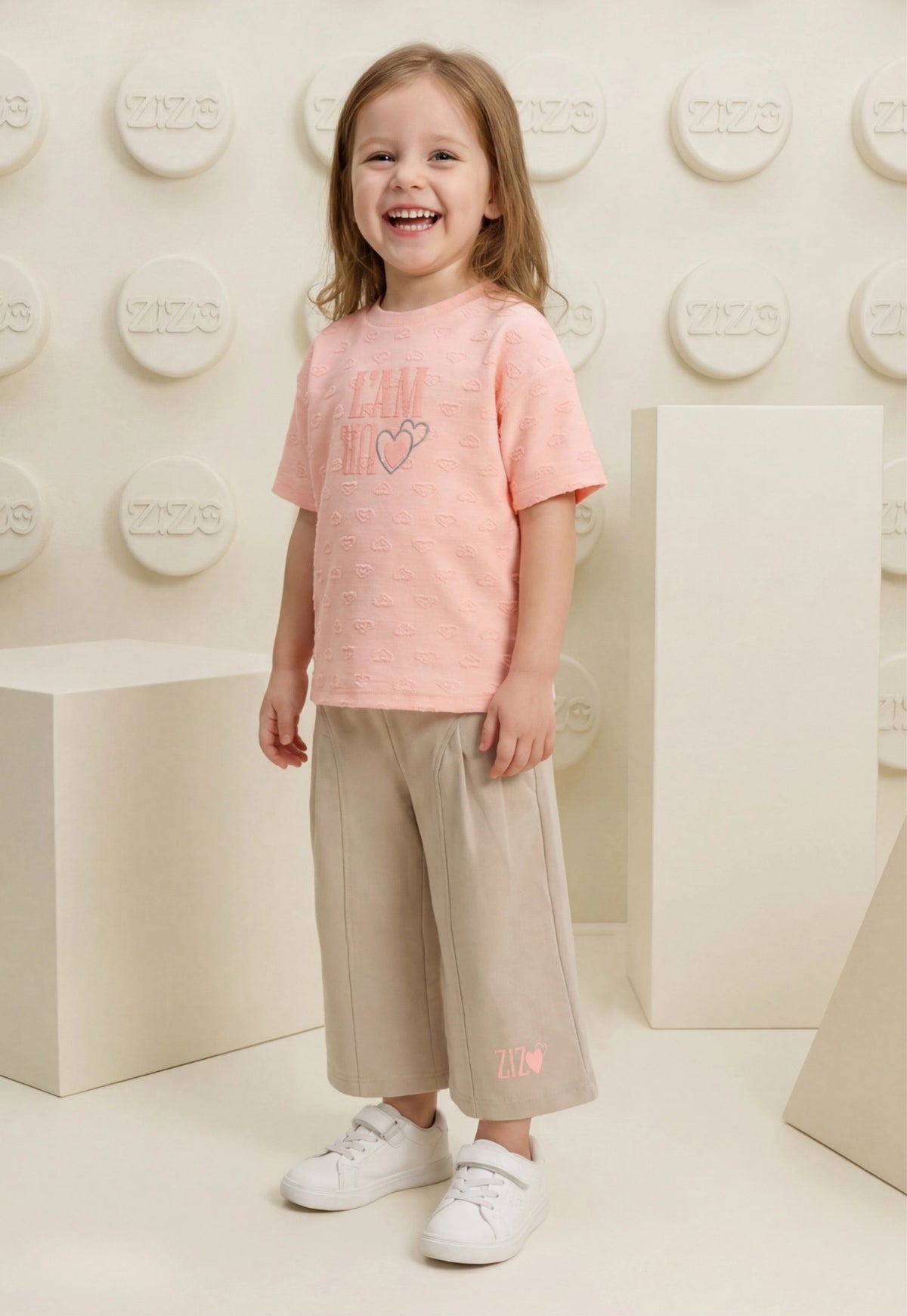 Girls' Summer Two-Piece Set, 100% Cotton (Bloom Cutie Set)