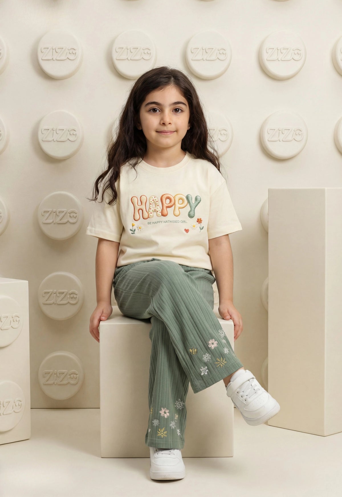 Girls' pajama set is designed for ages 6 to 12 years 745
