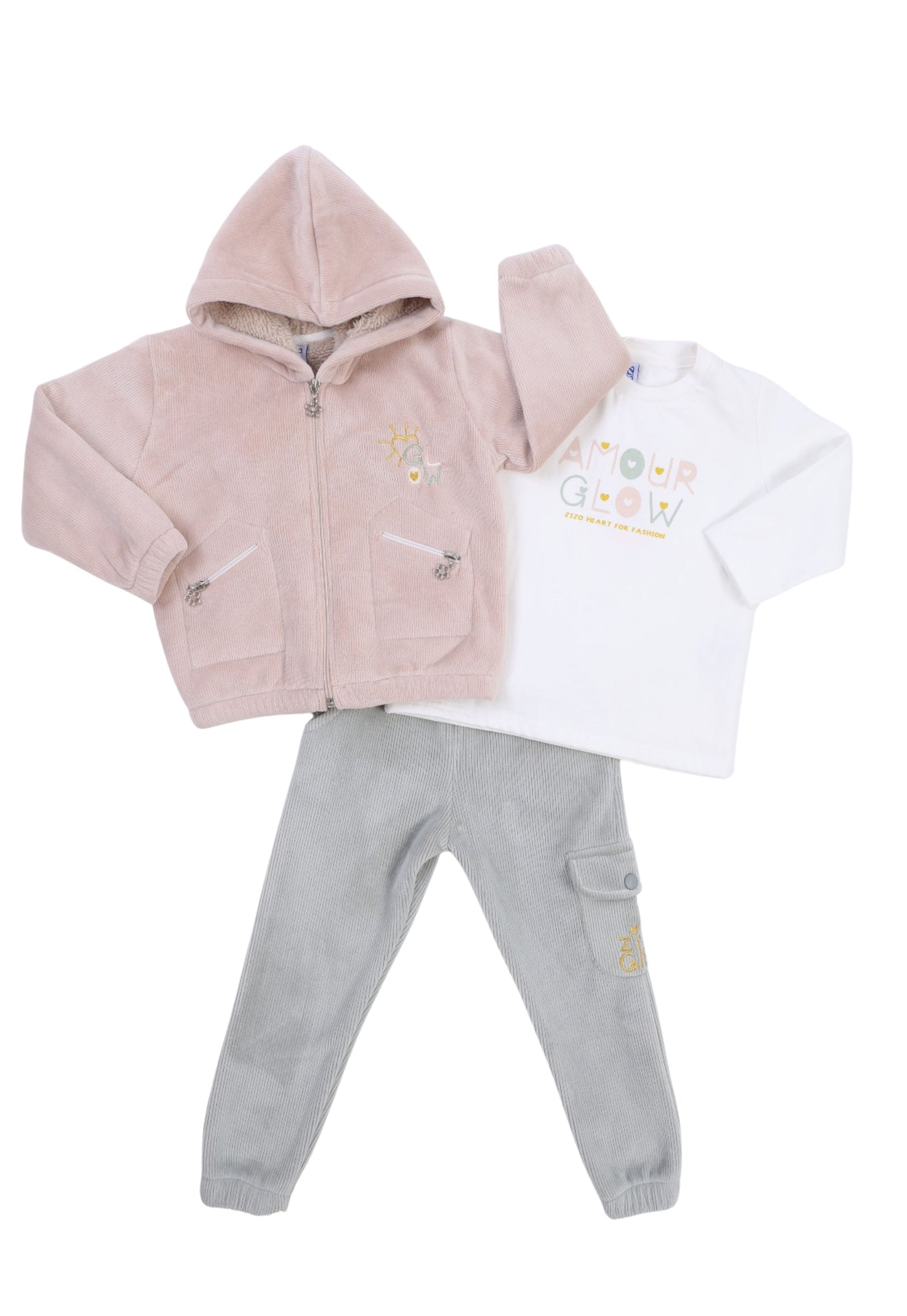 بيجاما بناتي 3 قطع (1803)