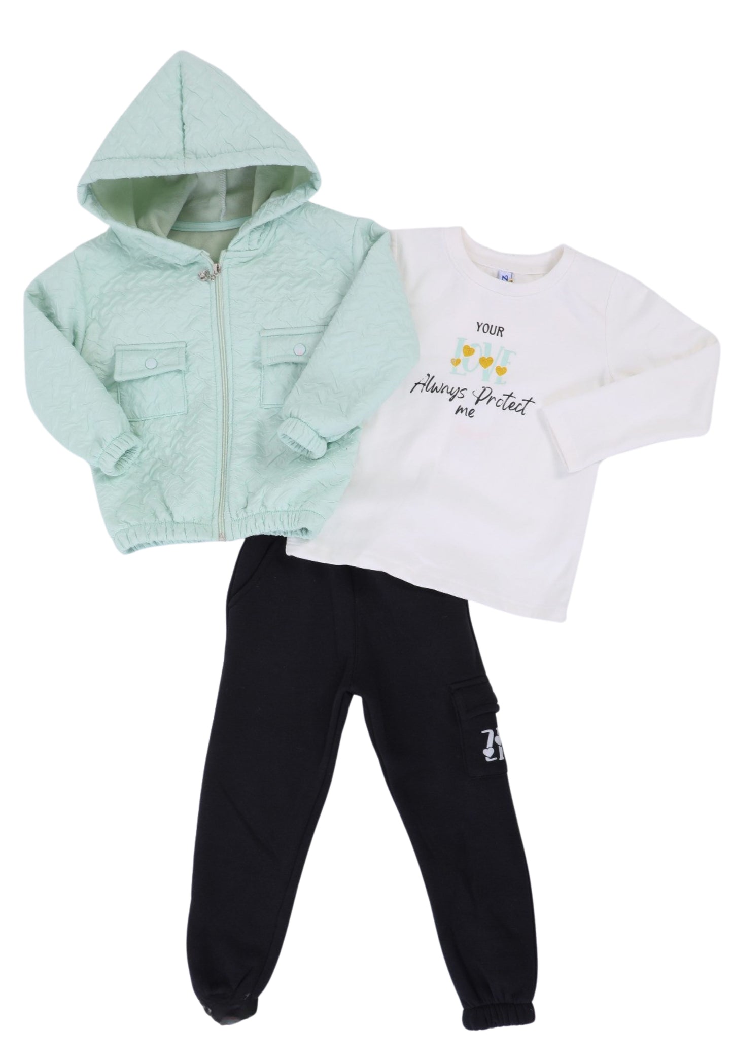 بيجاما بناتي 3 قطع (1806)