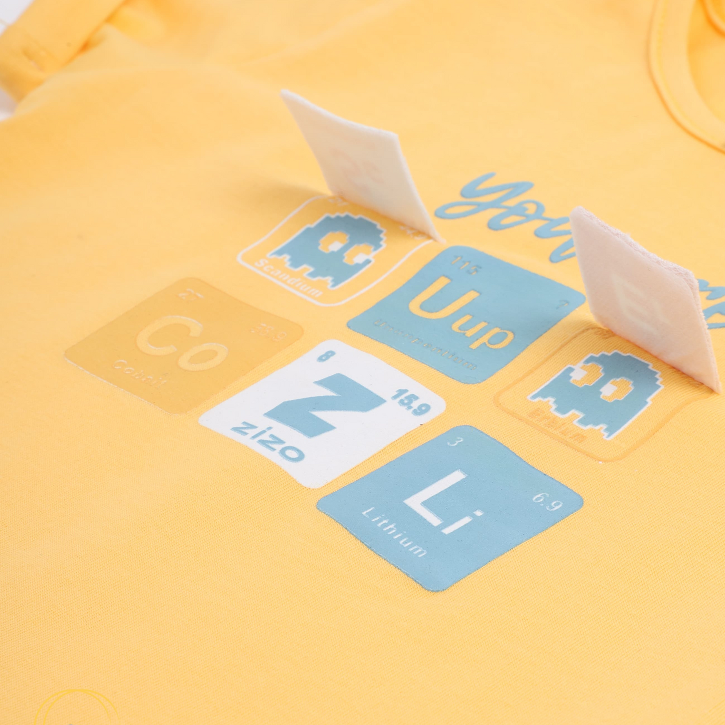 Cool & Cozy” Baby Boys’ Pajama Set – Yellow & Blue (9–18 Months) 1077