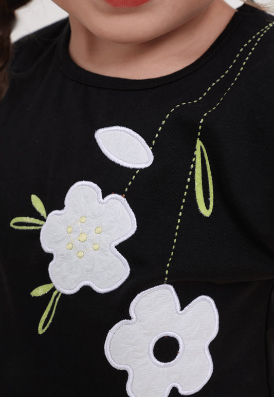 طقم بناتي صيفي قطعتين %100 (Bloom Attitude Set)