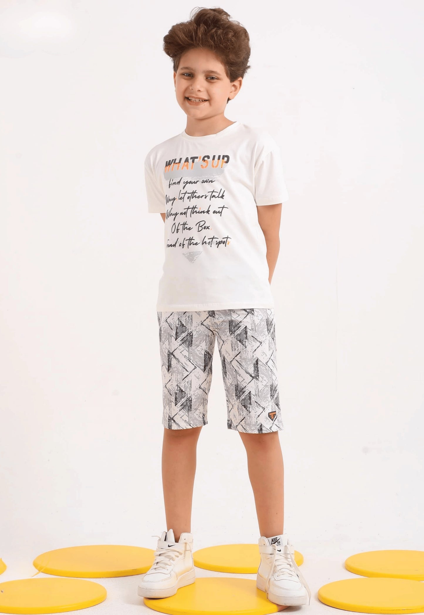 Summer two-piece boys' set, 100% cotton (Summer Breeze Set)