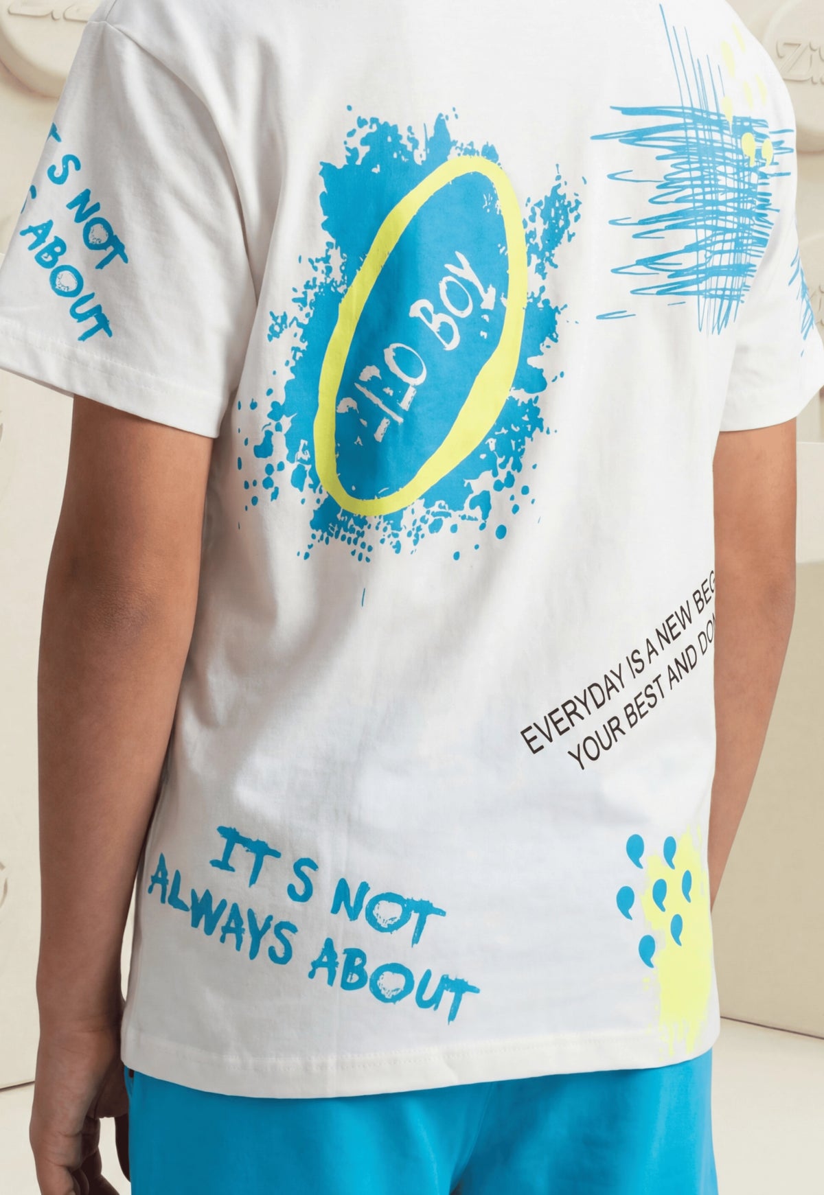 طقم اولادي صيفي قطعتين قطن %100 (Zizo Everyday Boys Set)