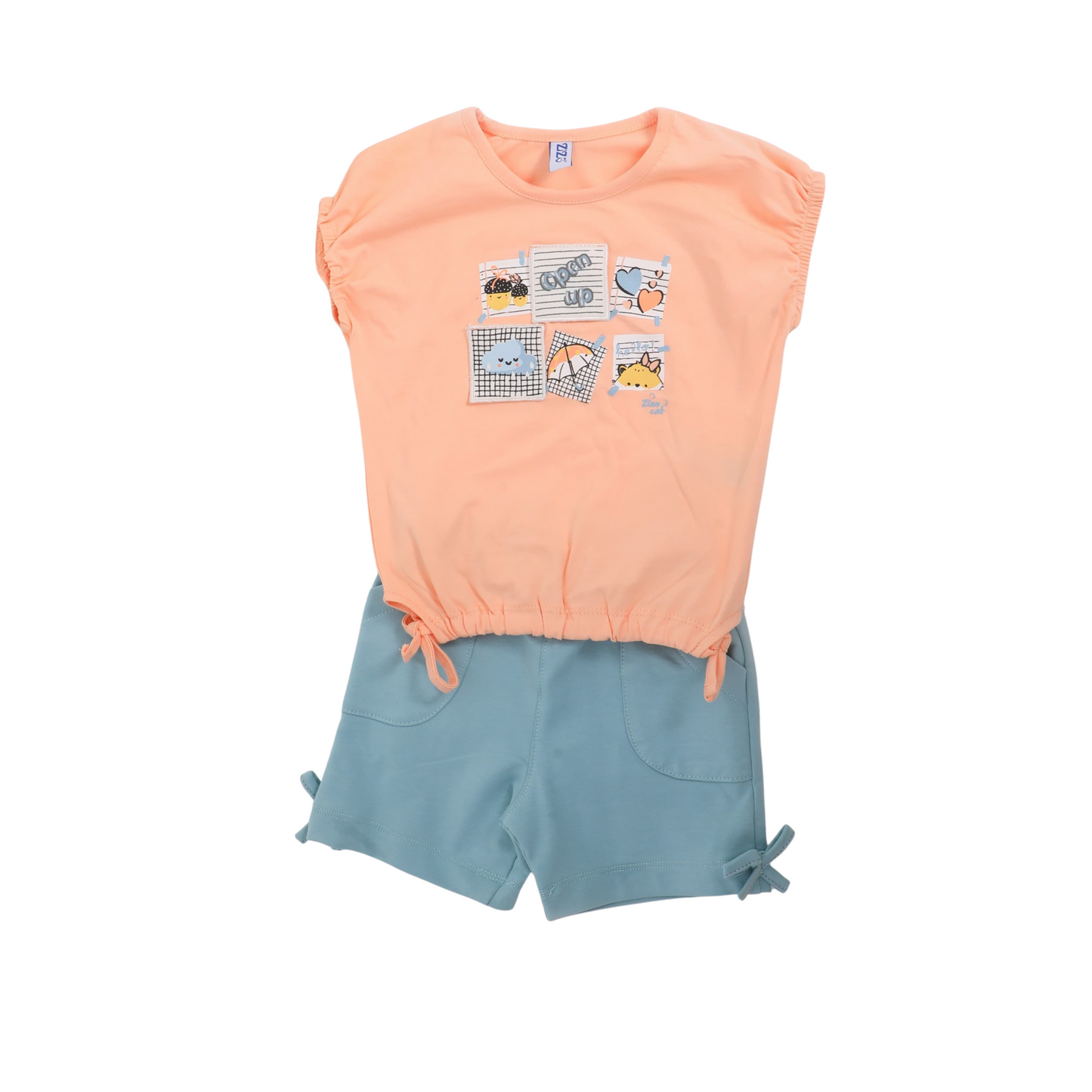 a delightful baby girl's pajama set from designed for ages 9 to 18 months.1088