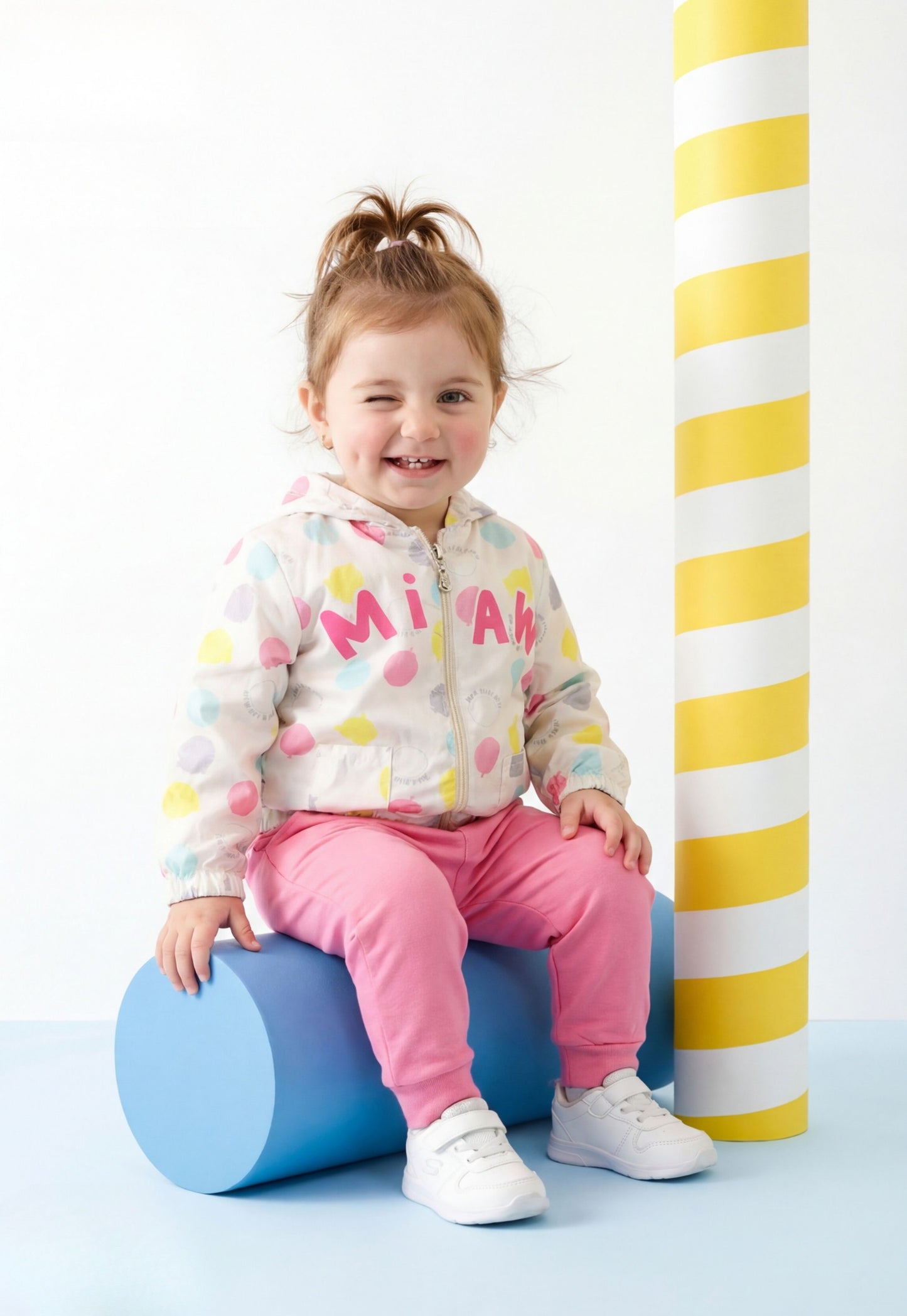 بيجاما بناتي خريفي كاجوال مطبوع – 3 قطع (1164)