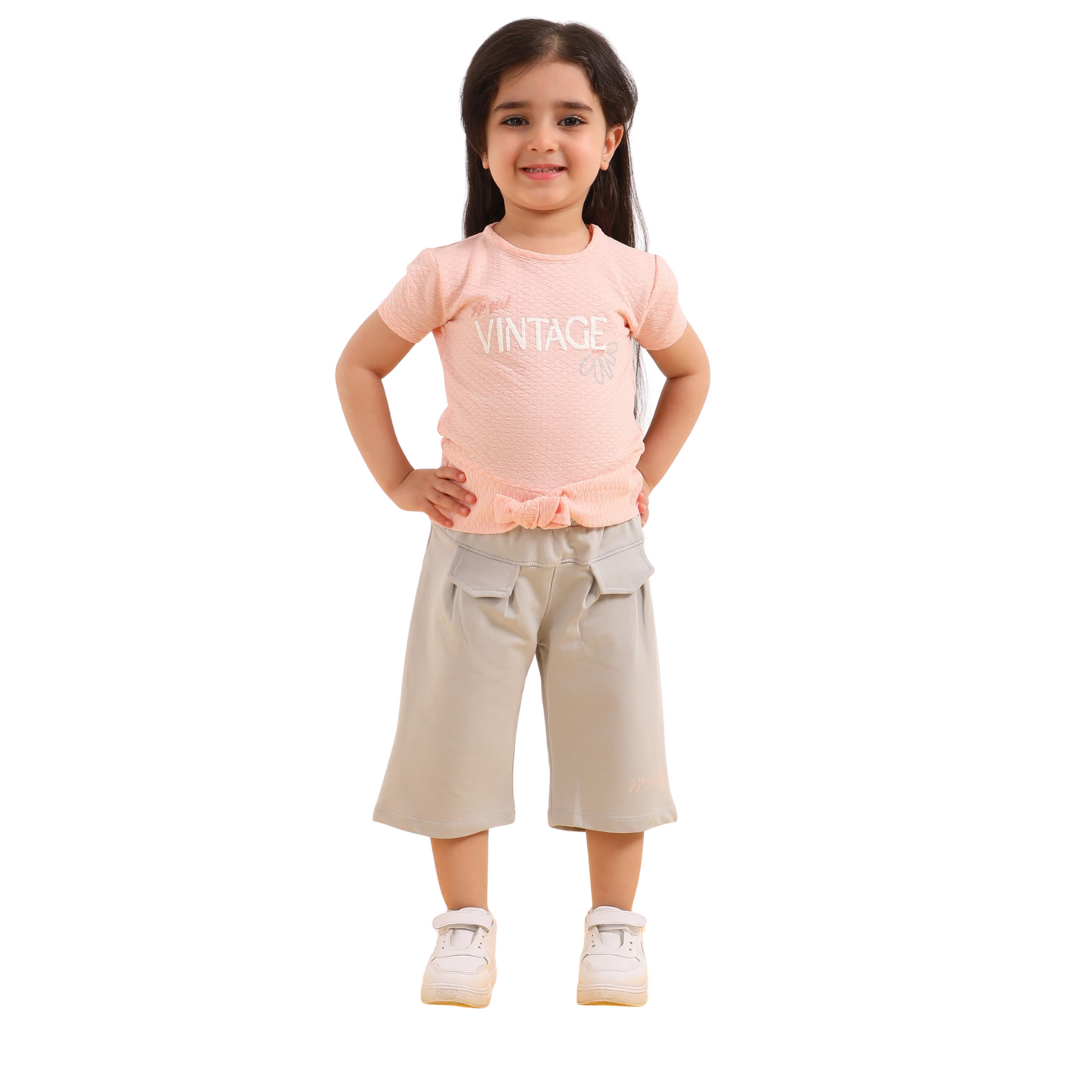 Girls' Pajama Set – 100% Cotton (Ages 2–5 Years) 700