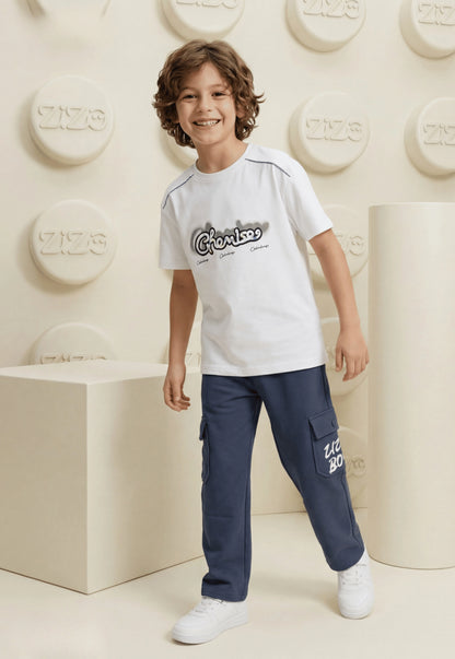 Summer two-piece boys' set, 100% cotton (Summer Breeze Set)
