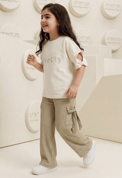 Girls' pajama set is designed for ages 6 to 12 years 745