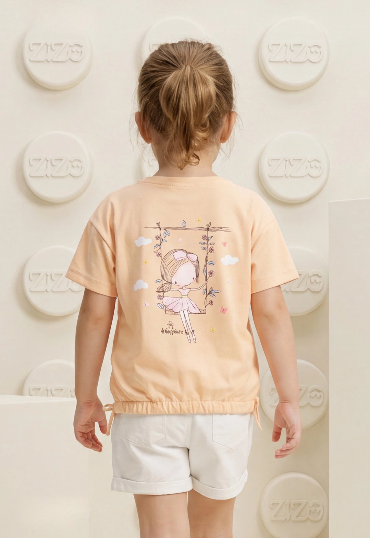 Girls' pajama set is designed for ages 6 to 12 years 745