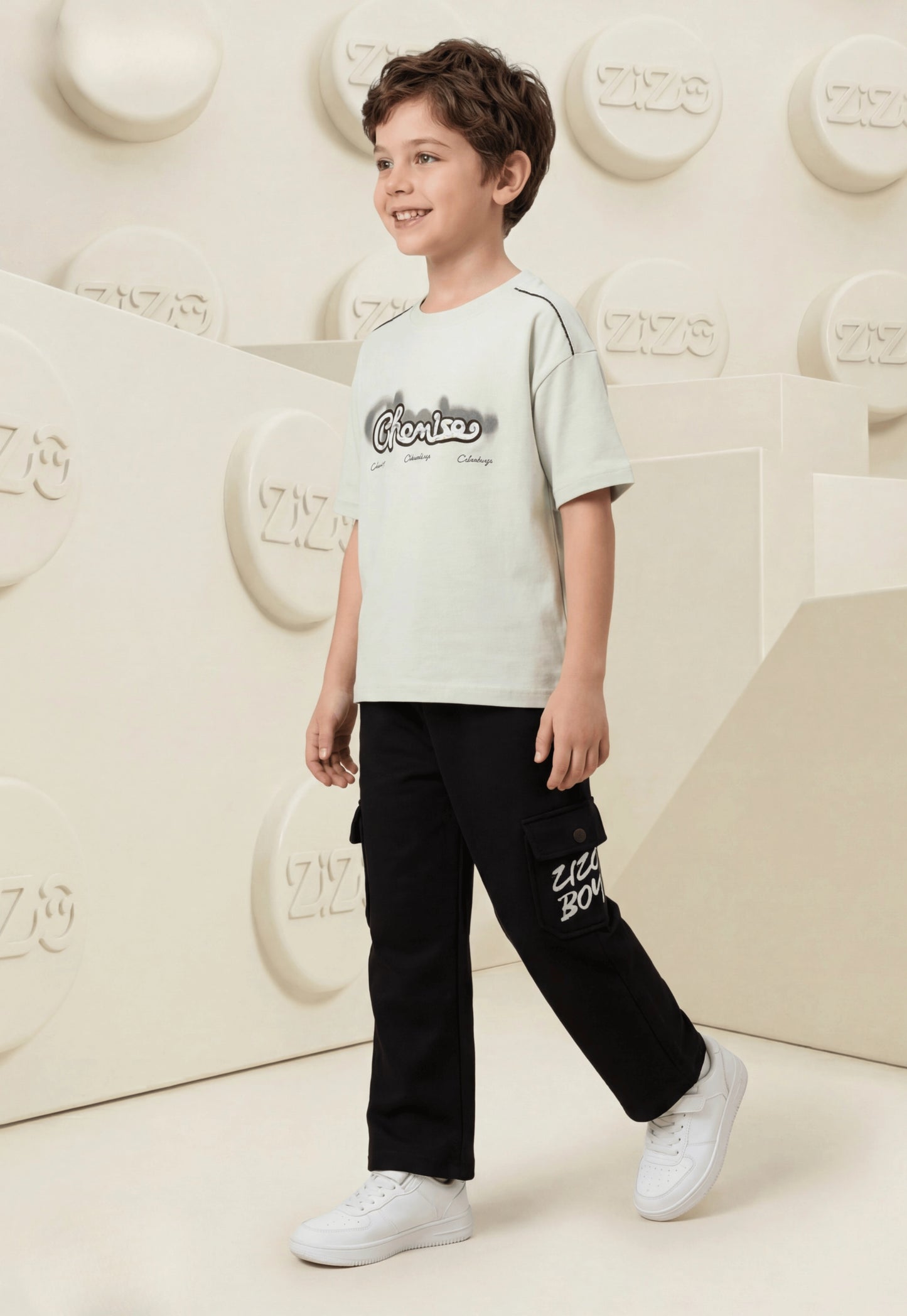 Summer two-piece boys' set, 100% cotton (Summer Breeze Set)