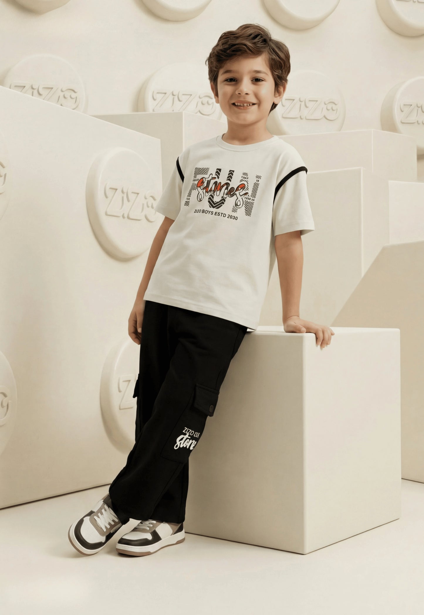 Summer two-piece boys' set, 100% cotton (Summer Breeze Set)