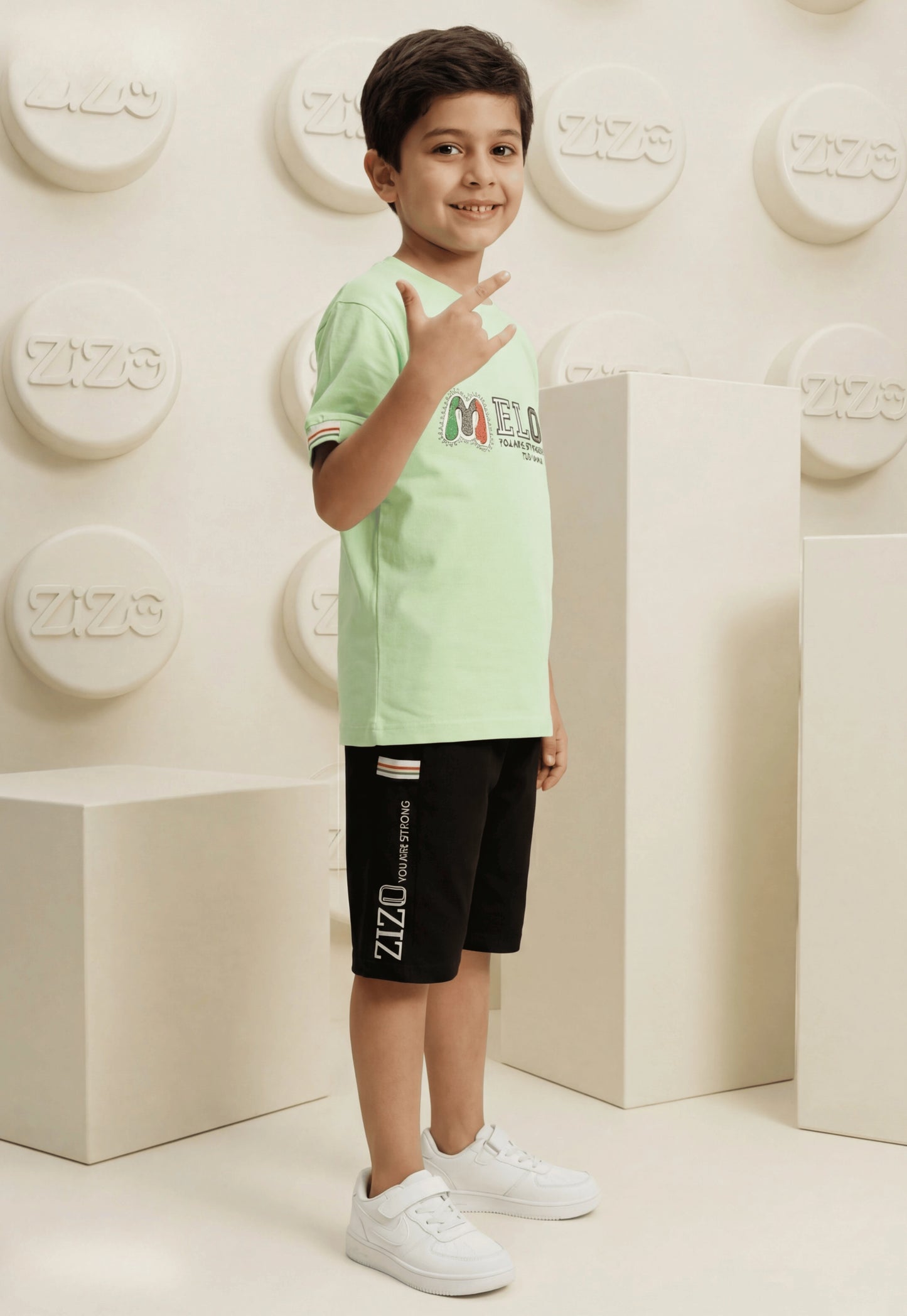 Summer two-piece boys' set, 100% cotton (Summer Breeze Set)