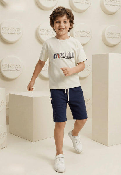 Summer two-piece boys' set, 100% cotton (Summer Breeze Set)