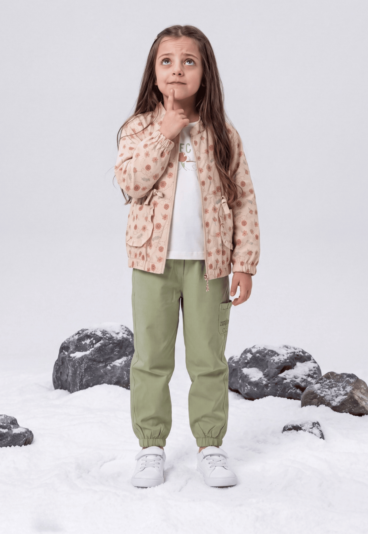 Girls' winter pajamas, 3 pieces (819)
