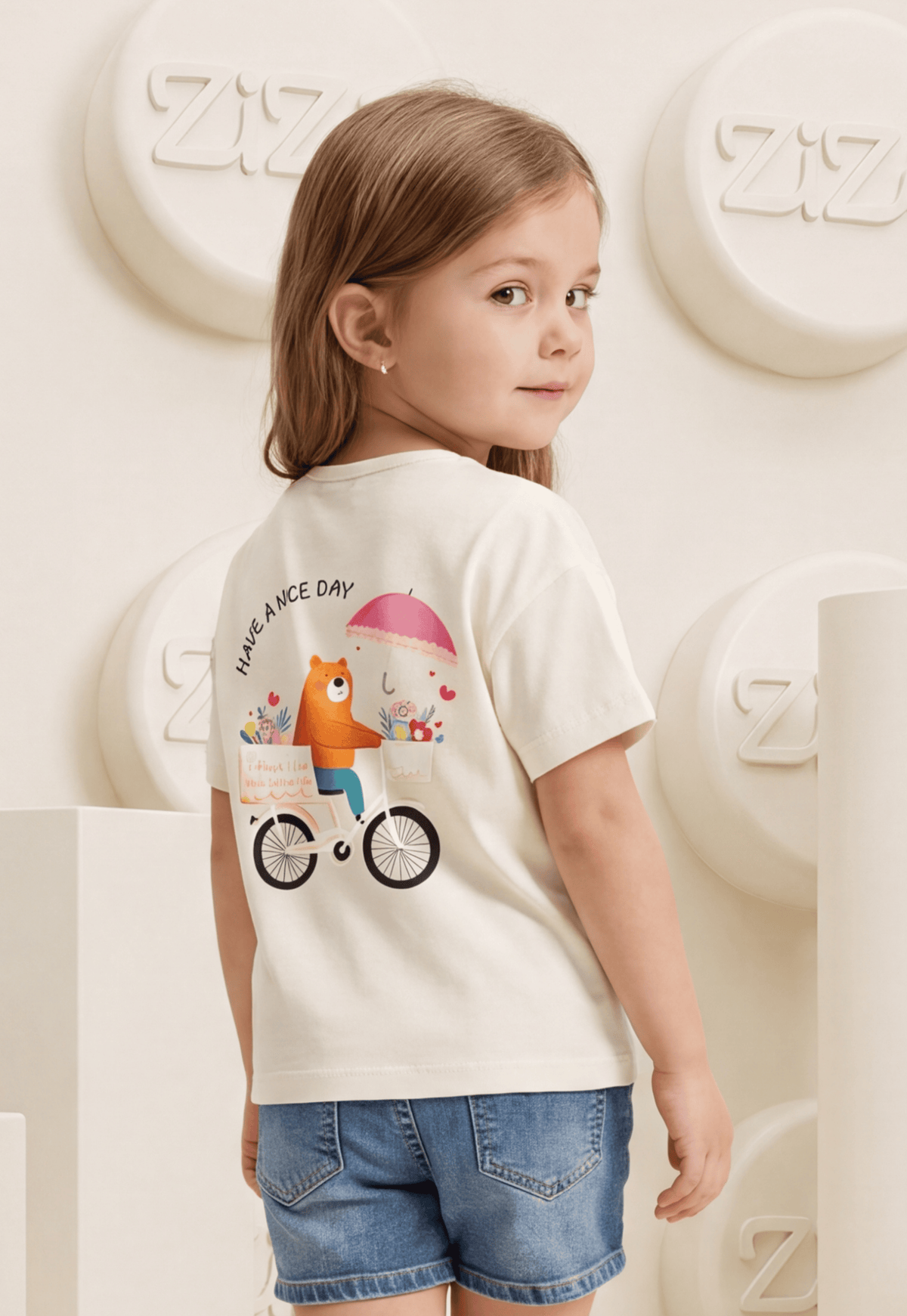 تيشيرت بناتي صيفي قطن %100 (OK Everyday Tee)