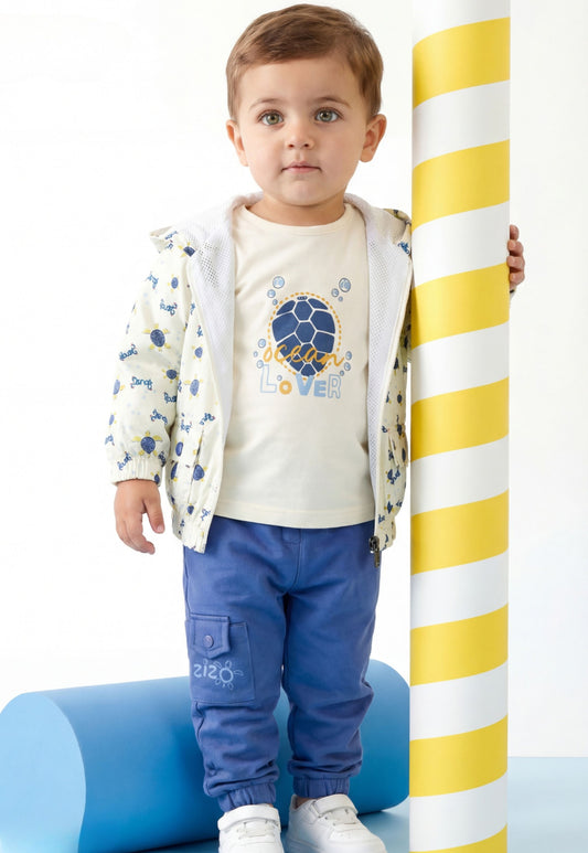 ترينج أولادي خريفي كاجوال مطبوع – 3 قطع (1152)