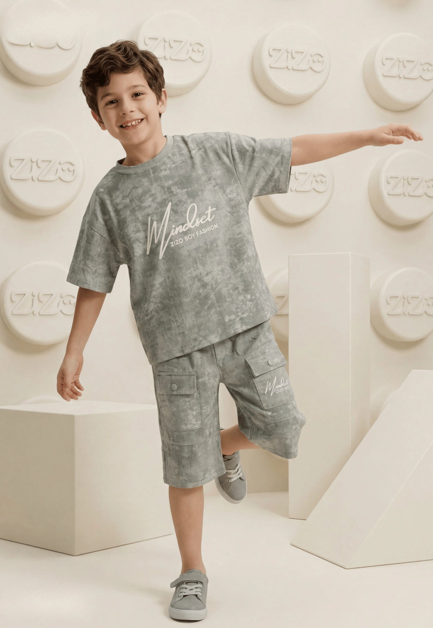 Summer two-piece boys' set, 100% cotton (Summer Breeze Set)