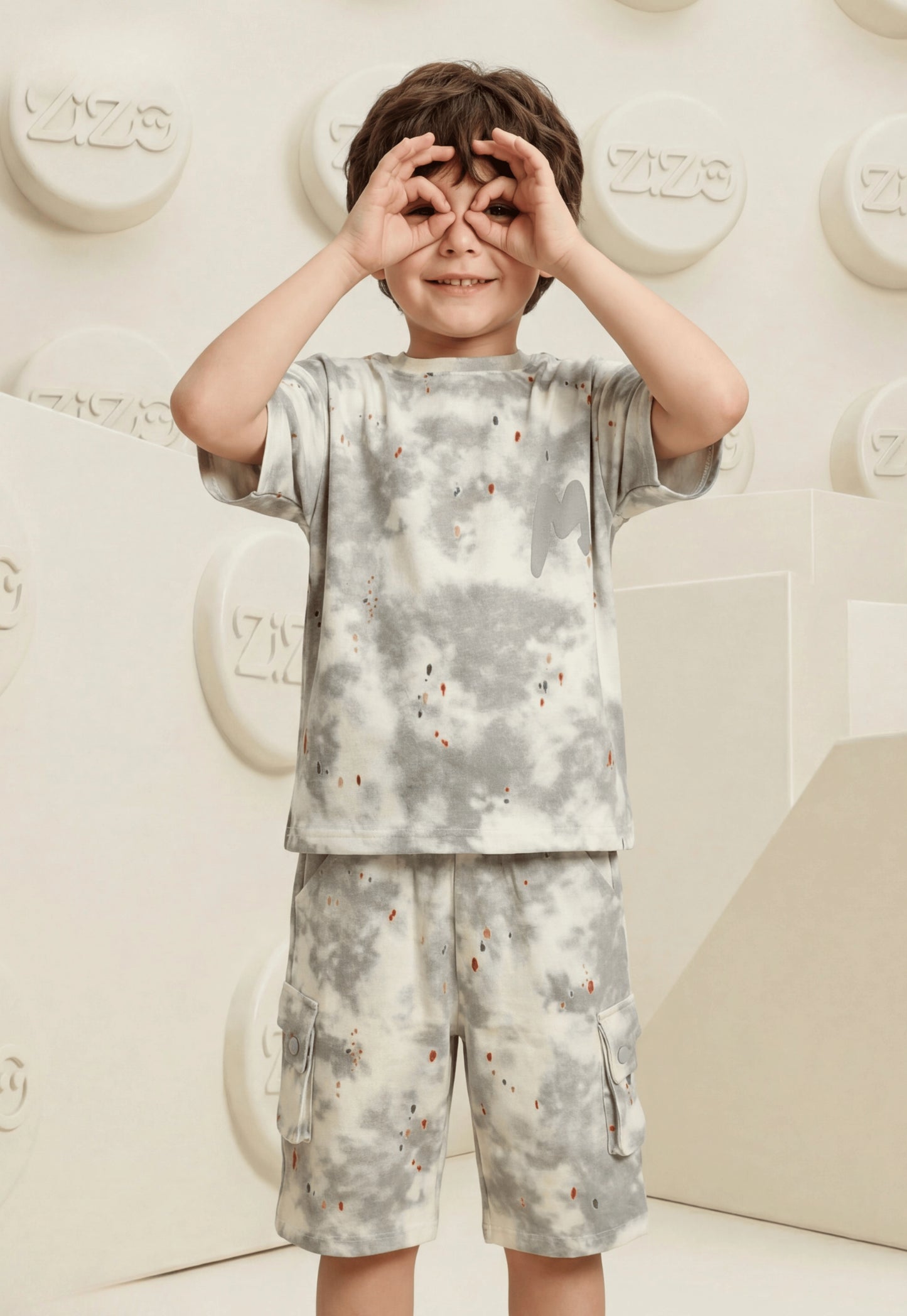 Summer two-piece boys' set, 100% cotton (Summer Breeze Set)
