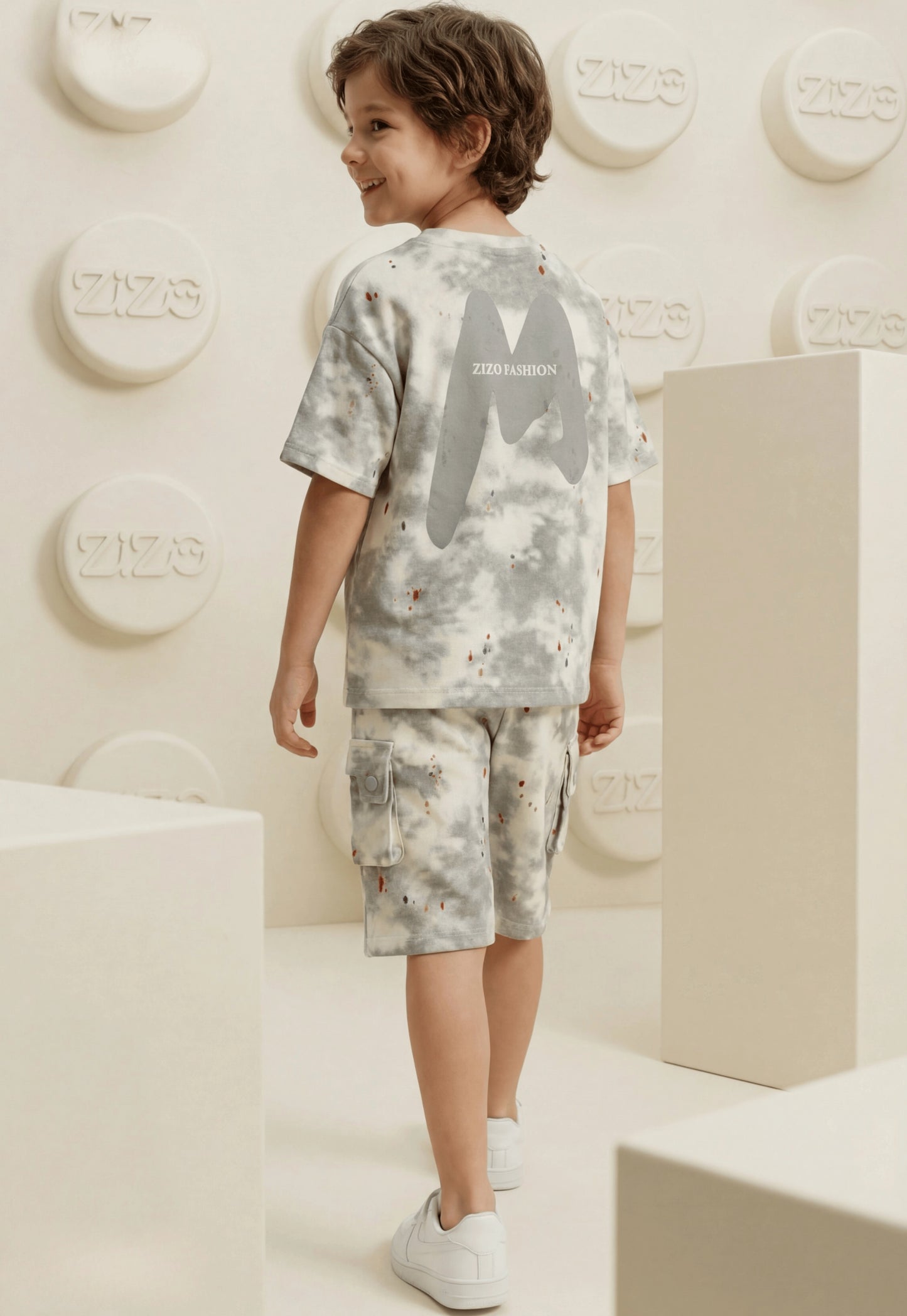 Summer two-piece boys' set, 100% cotton (Summer Breeze Set)