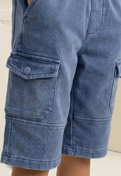 طقم اولادي صيفي قطعتين قطن %100 (Think Cargo Set)