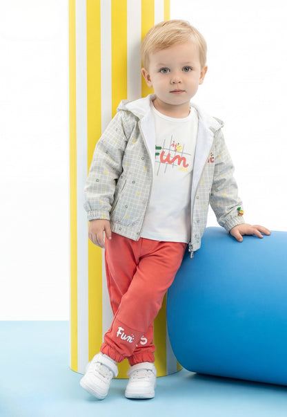 ترينج أولادي خريفي كاجوال مطبوع – 3 قطع (1151)