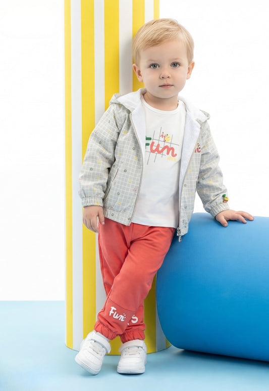 ترينج أولادي خريفي كاجوال مطبوع – 3 قطع (1151)