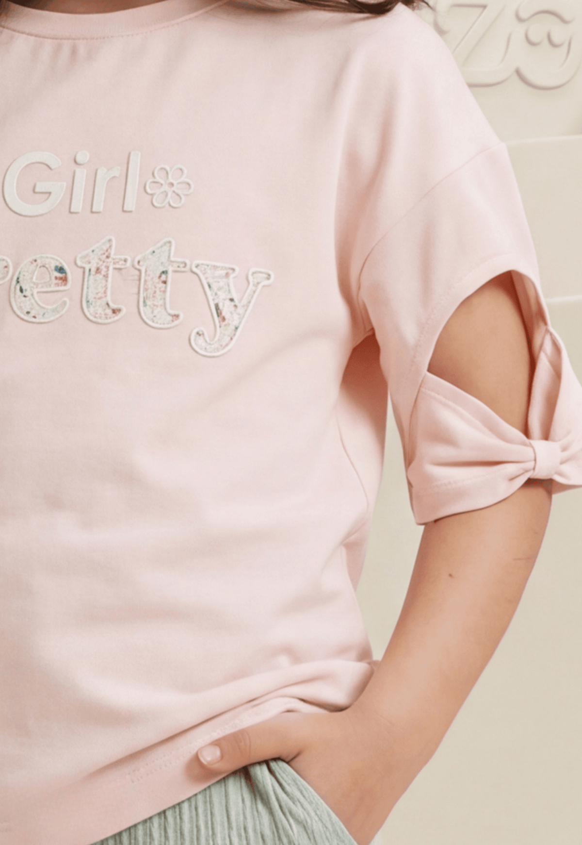 Girls' pajama set is designed for ages 6 to 12 years 745