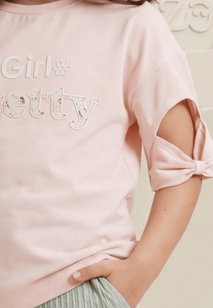 Girls' pajama set is designed for ages 6 to 12 years 745