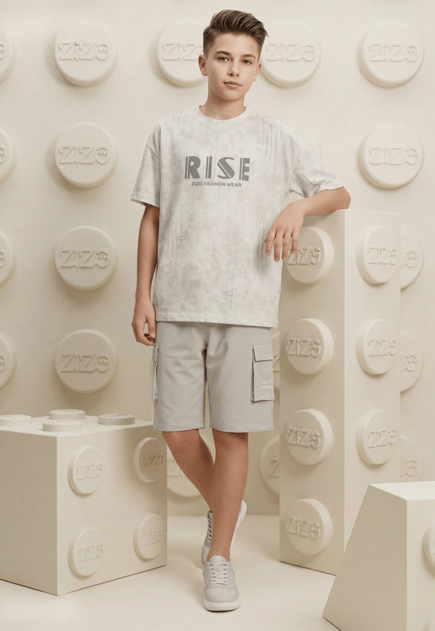 Summer two-piece boys' set, 100% cotton (Summer Breeze Set)