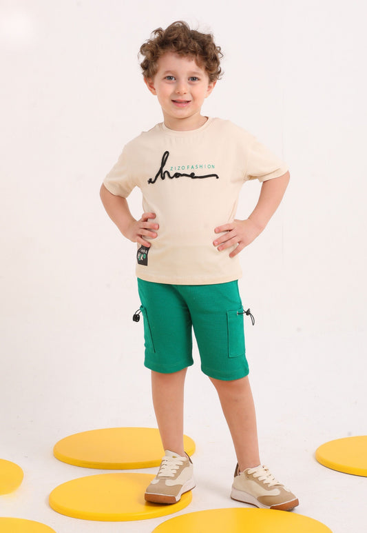 طقم أولادي صيفي قطعتين قطن %100 (Little Blossom Set)