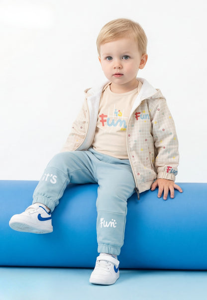 ترينج أولادي خريفي كاجوال مطبوع – 3 قطع (1151)