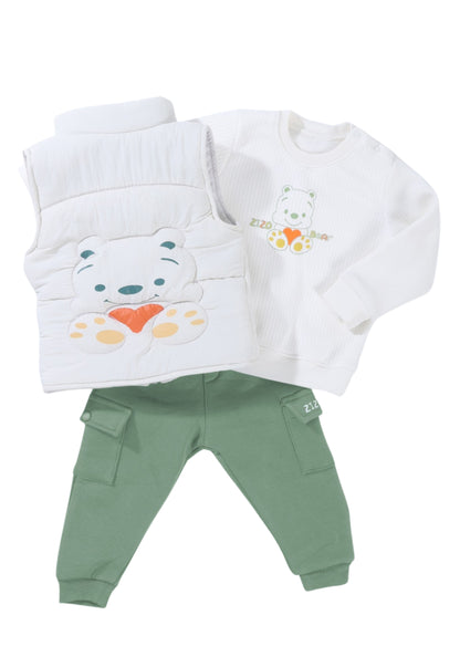 طقم أولادي شتوي 3 قطع (1016)