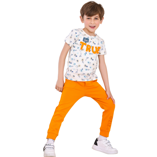 Be True – Boys' Cotton Pajama Set (Ages 2–5)-523