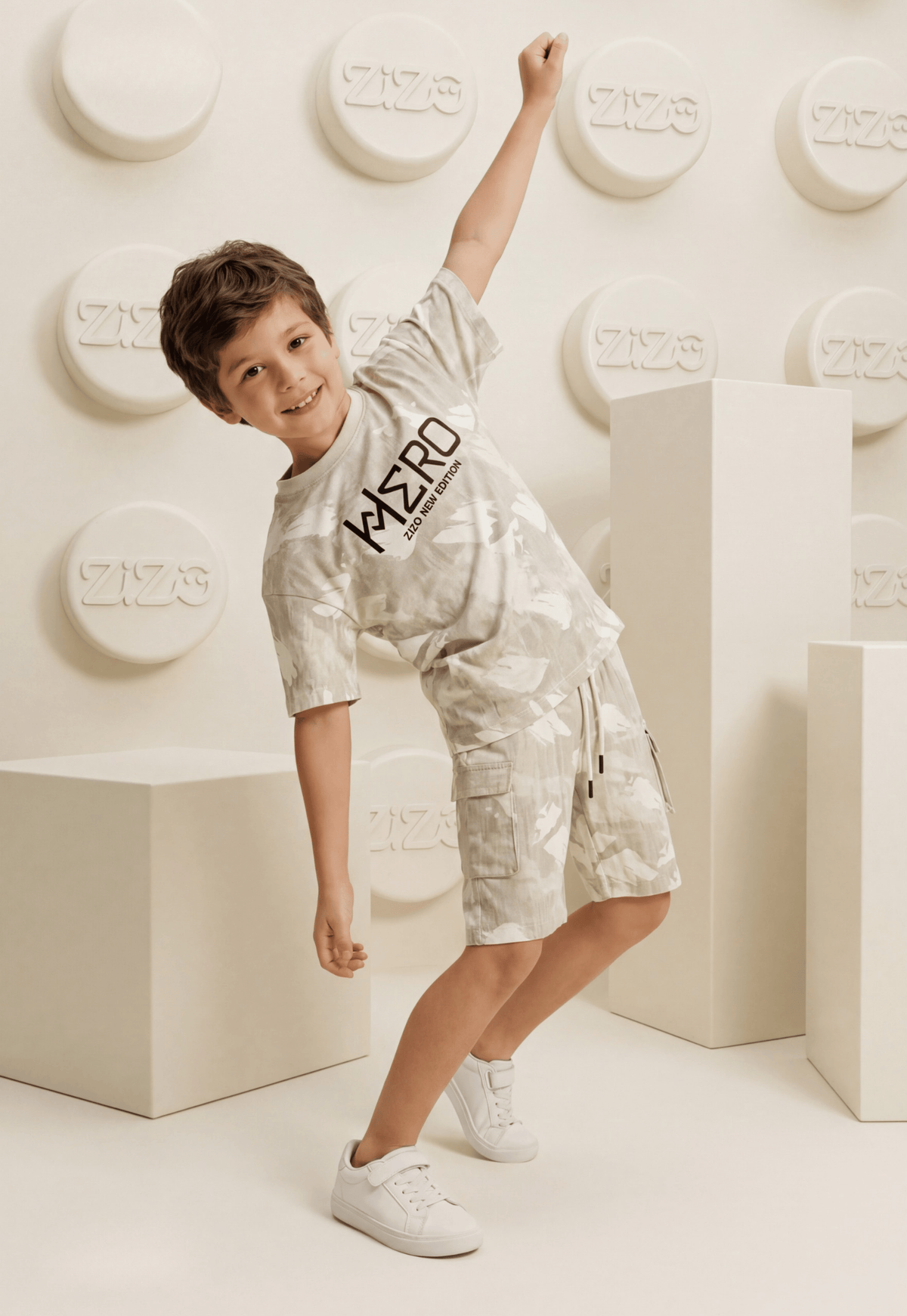 Summer two-piece boys' set, 100% cotton (Summer Breeze Set)