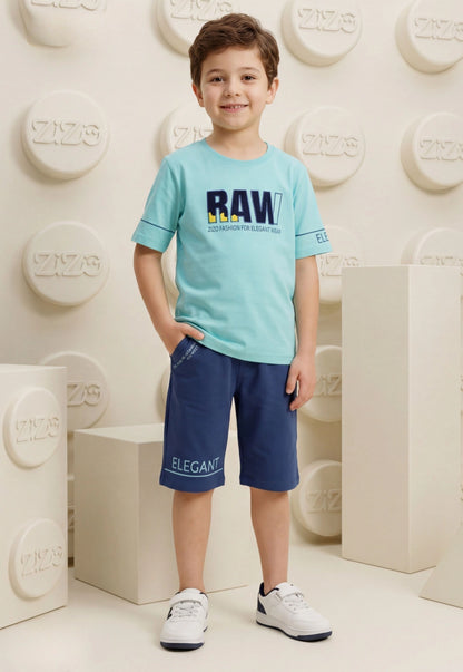 Summer two-piece boys' set, 100% cotton (Summer Breeze Set)