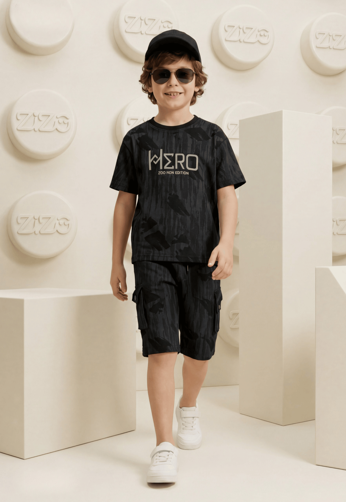 Summer two-piece boys' set, 100% cotton (Summer Breeze Set)