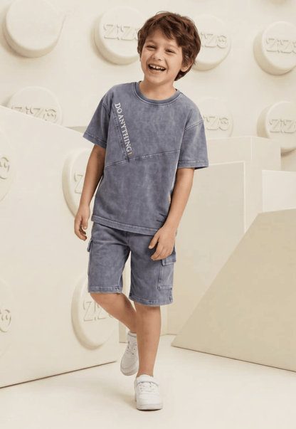 Summer two-piece boys' set, 100% cotton (Summer Breeze Set)