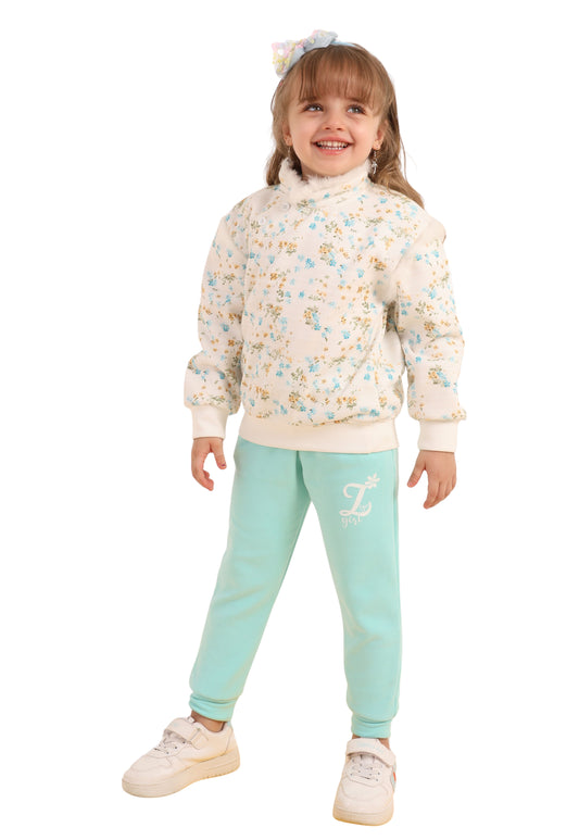 Girls' winter pajamas, two pieces (616)