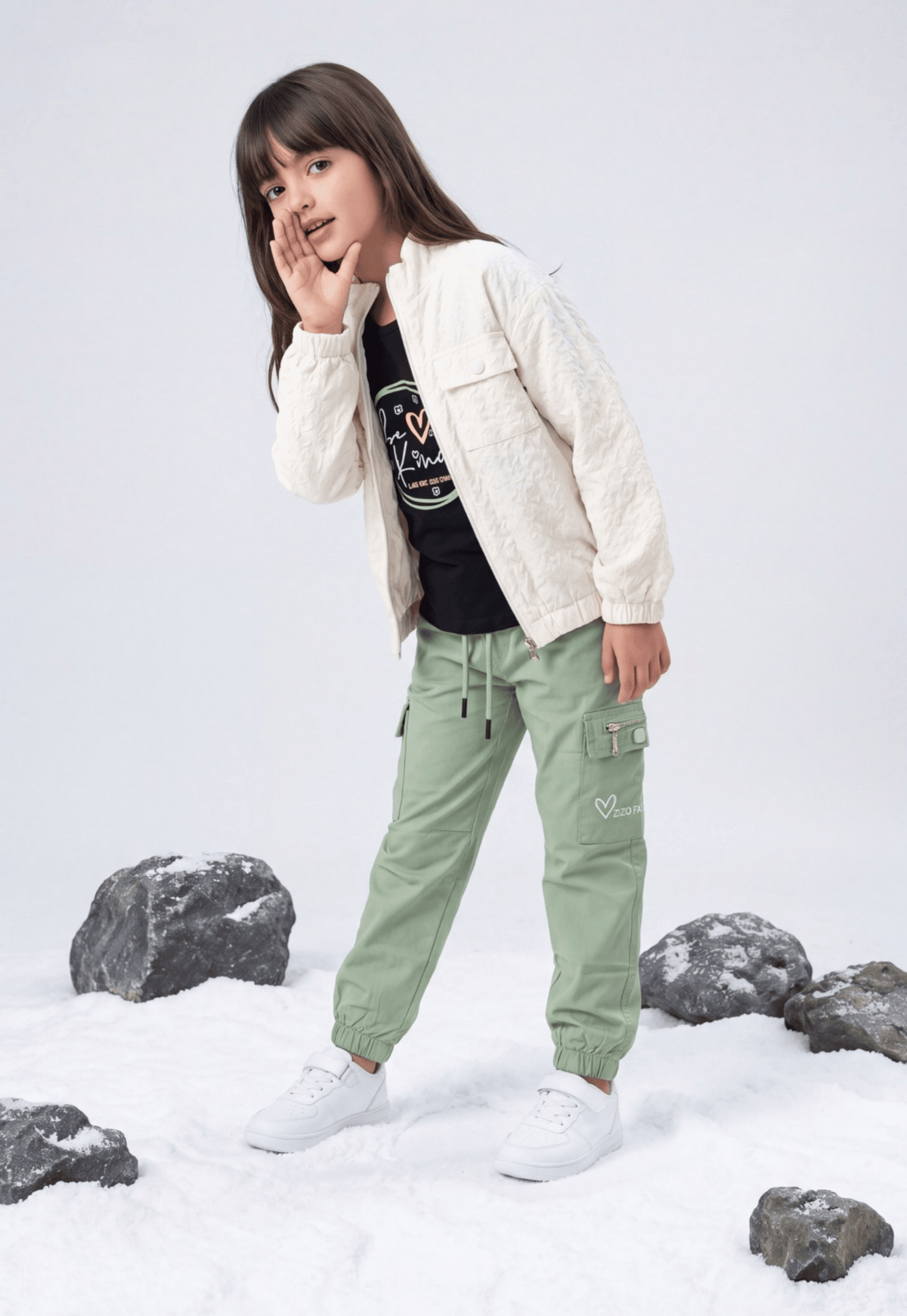 Girls' 3-piece pajama set (857)