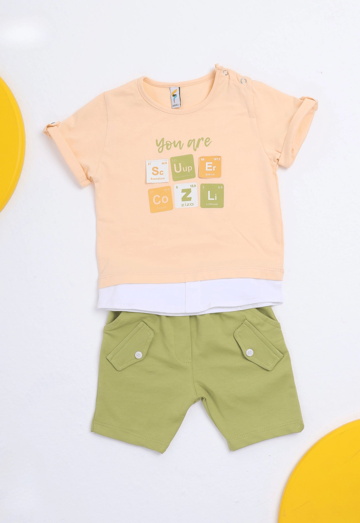 طقم أولادي صيفي قطعتين قطن %100 (Super Zizo Set)
