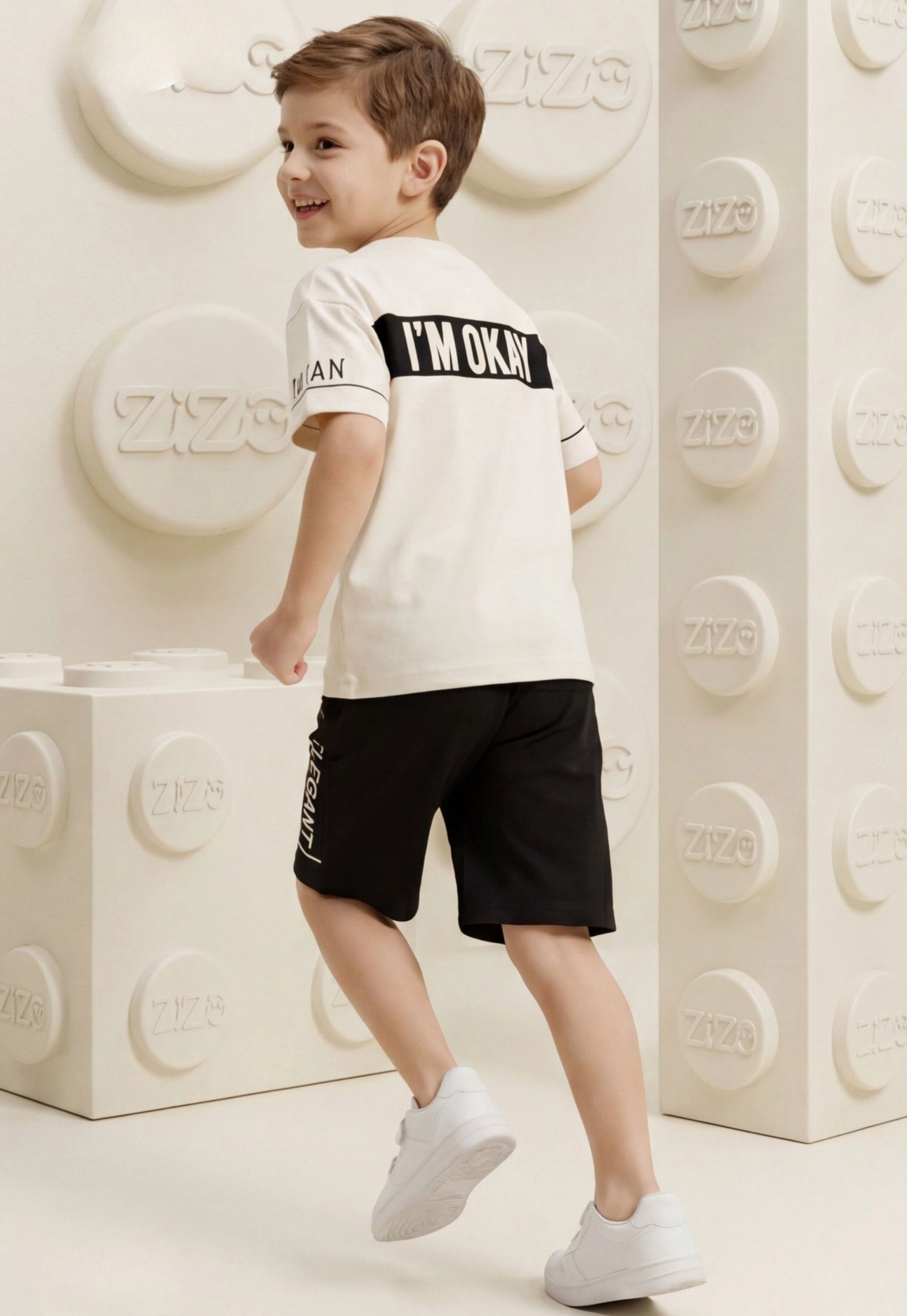 Summer two-piece boys' set, 100% cotton (Summer Breeze Set)